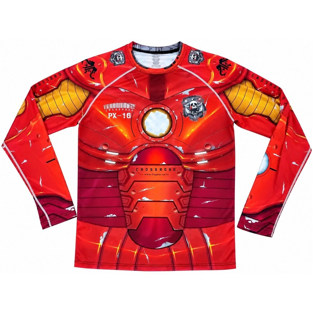 Fix Gear Iron Man Crossroad Series Long Sleeve Compression Shirt Size 4 XL